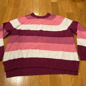Time and tru women’s stripped crew neck sweater size XXLARGE (20).